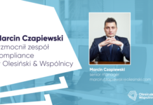 Marcin Czapiewski wzmocnił zespół compliance w Olesiński & Wspólnicy
