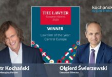 Kochański & Partners Kancelarią Roku w Europie Środkowej według „The Lawyer”